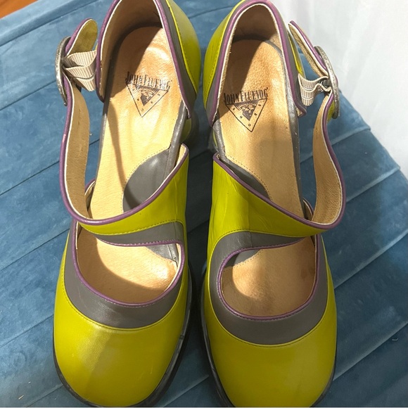 John Fluevog Mini Elif Mary Jane Heels Women’s Size 8 - Fun, Funky & Fabulous! - Picture 2 of 11